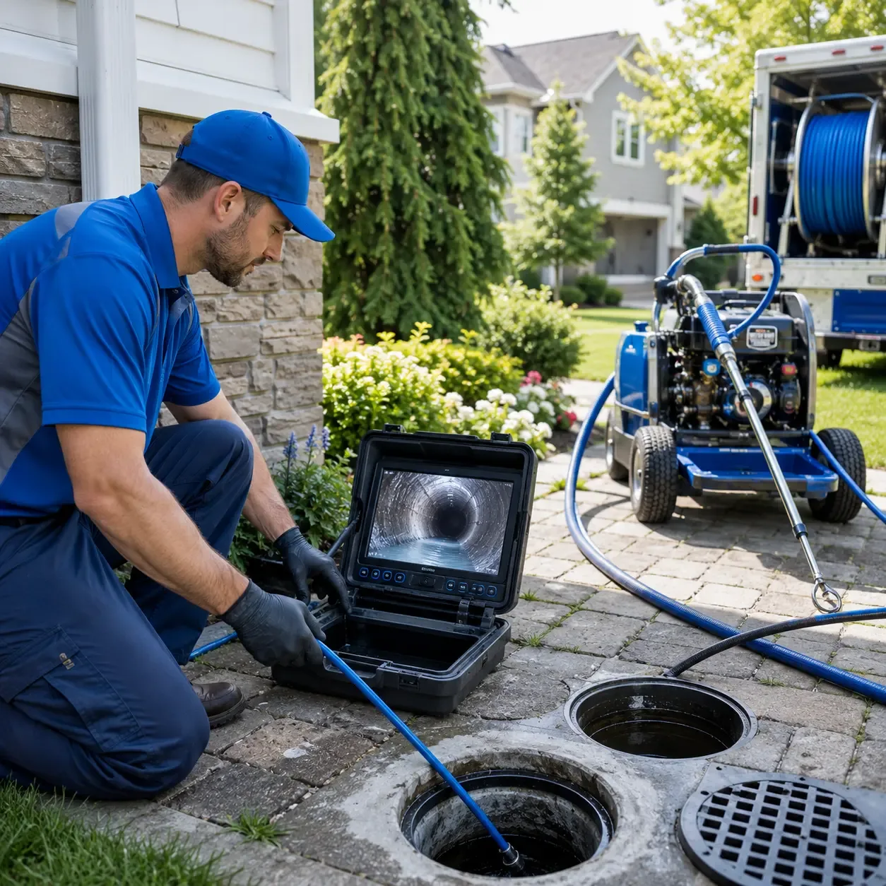 Outdoor drain cleaning professionals serving Thomaston, CT